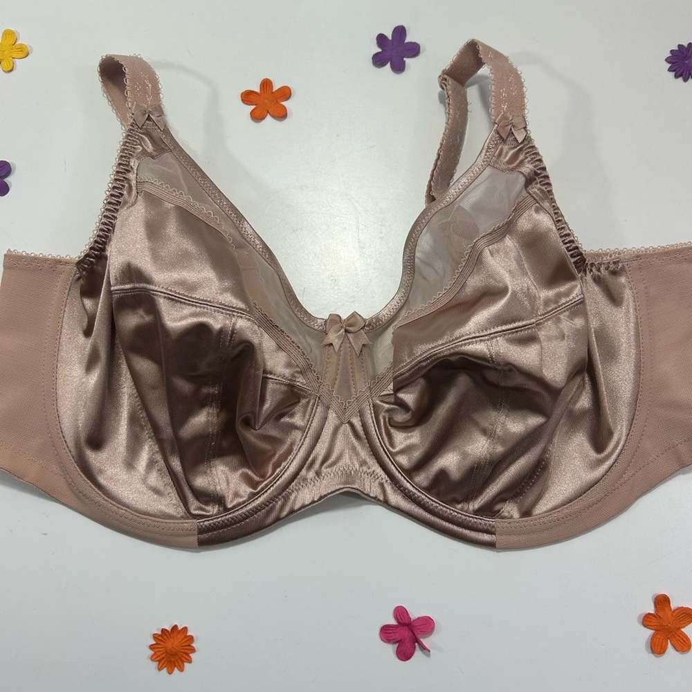 Goddess Satun Fawn Keira Underwire Banded Bra 42DD NWOT